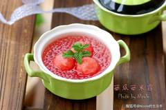 粉红西瓜西米露：盛夏清甜糖水，一口消解三伏燥热