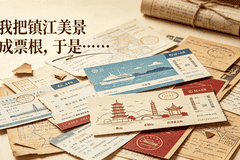 当我把镇江美景做成票根，于是……