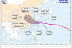 台风“白海豚”逼近华东沿海 9日或登陆浙闽北部沿海