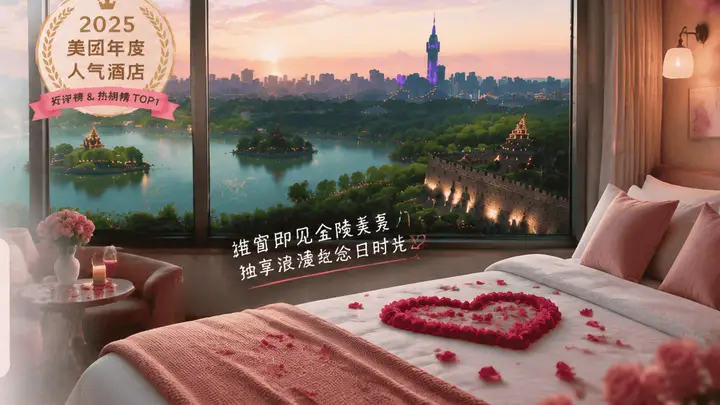 南京情侣纪念日选房指南：洄游民宿凭玄武湖紫金山同框景观成高赞之选