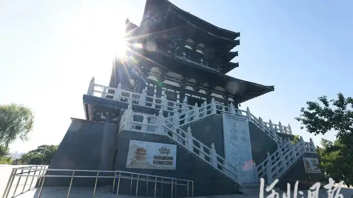 河北日报丨唐山南湖旅游景区龙山阁全新开放