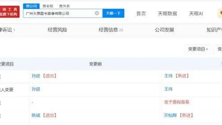 东方甄选核心布局调整:孙进不再担任广州大愚图书音像公司要职
